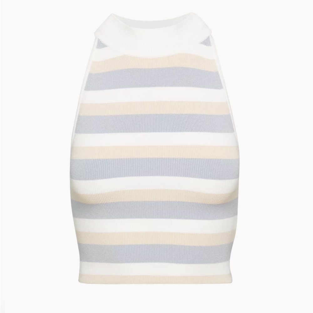 Aritzia Babaton sculpt knit halter tank